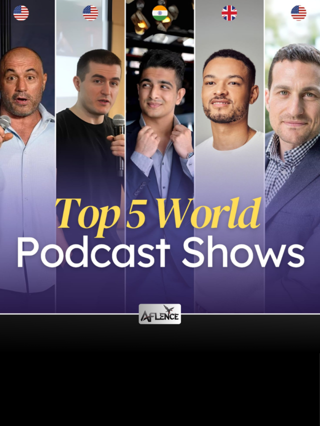 Top 5 World’s Most Influential Podcast Shows in 2024 !
